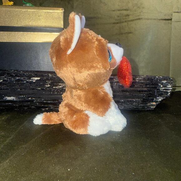 Ty Beanie Boo Smootches Dog Plush 6" Valentine’s Day Heart Retired MWMT - Picture 2 of 5